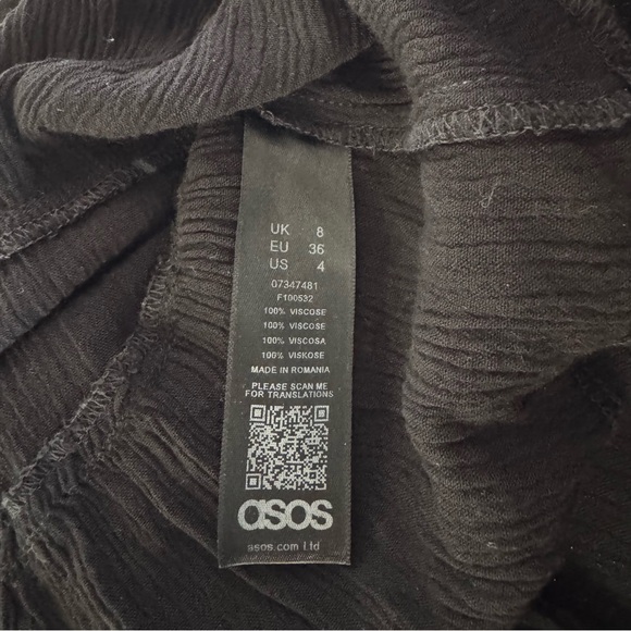 ASOS Black Sleeveless Camisole with Tie Back - Picture 5 of 5